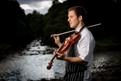 Chef Playing Fiddle By River Dee