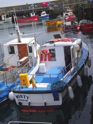 Misty Boat Boddam Harbour