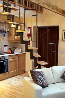 Staircase by Kitchen