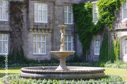 fountain in front balmoral castle