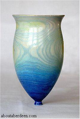 gold rimmed vase