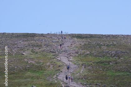 summit top cairngorm mountain hikers