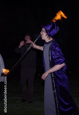 wizard juggling fire